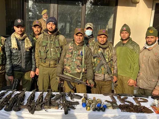 7 AK-47s, Grenades Recovered After 4 Terrorists Killed In Jammu Encounter