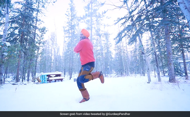Video Of Canadian Influencer Doing Bhangra In -40 Degrees Is All About Good Vibes