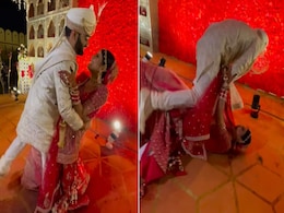 फोटोशूट के दौरान रोमांटिक दूल्हे के हाथ से निकली दुल्हन, Video देख पकड़ लेंगे सिर! फोटोशूट के दौरान रोमांटिक दूल्हे के हाथ से निकली दुल्हन, Video देख पकड़ लेंगे सिर!