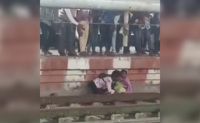 Video: Karnataka Mother, Son's Narrow Escape As Train Whizzes Past