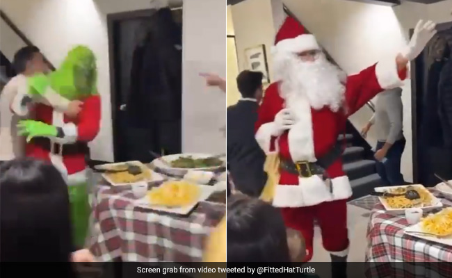 Viral Video: Fake Fight Between Santa And Grinch Leaves Children Terrified On Christmas