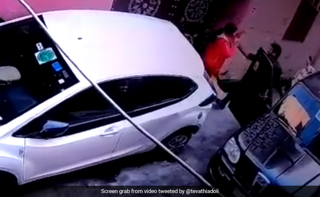 On CCTV, Delhi Cop Assaulted Allegedly By Lawyer-Husband; She Tweets SOS