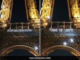 Watch: Paris' Eiffel Tower Lights Up With Slogans In Solidarity With Iranian Protesters Watch: Paris' Eiffel Tower Lights Up With Slogans In Solidarity With Iranian Protesters