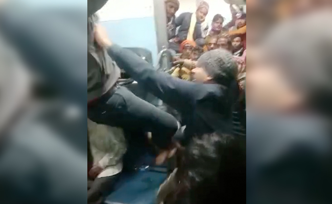Video: Train Ticket Checkers Viciously Assault Passenger, Kick Him In The Face