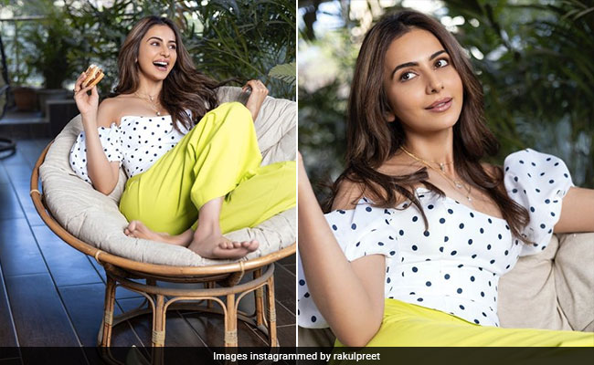The Burger Can Wait, We'd Like A Side Of Rakul Preet Singh In A Polka Dot Shirt, Neon Pants