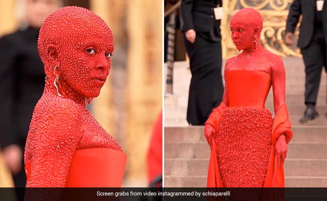 Watch: Doja Cat Covered Her Entire Body In 30,000 Swarovski Crystals At Paris Fashion Week