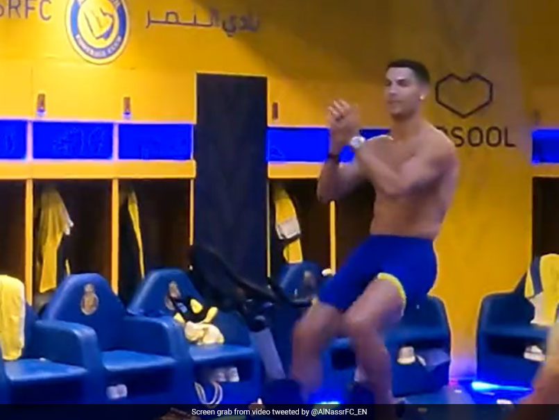 Watch: Cristiano Ronaldo Celebrates Al-Nassr's Goal In Saudi Pro League From Training Room