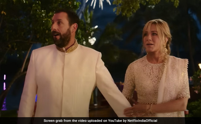 Jennifer Aniston Just Wore A <i>Lehenga</i> In <i>Murder Mystery 2</I> Trailer And The Internet Is Obsessed
