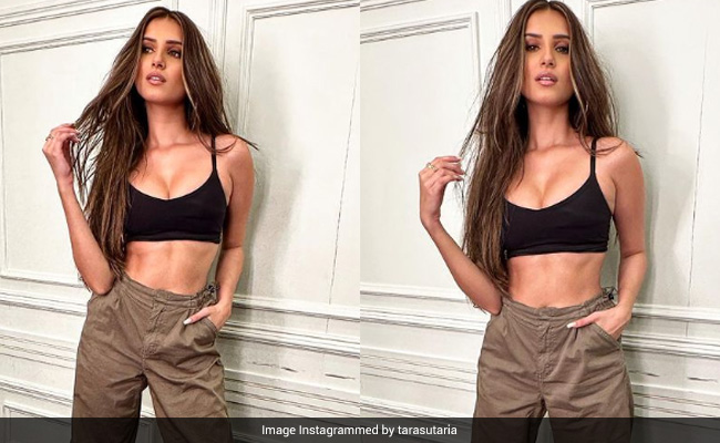 "New Year, New Flex" But Same Old Stylish Tara Sutaria In A Black Crop Top And Cargo Pants