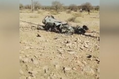 Video Shows Debris From Deadly Air Force Crash In Madhya Pradesh Video Shows Debris From Deadly Air Force Crash In Madhya Pradesh