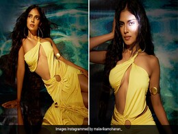 Ever Seen A Yellow Mermaid? Malavika Mohanan In A Cutout Dress Makes That A Reality Ever Seen A Yellow Mermaid? Malavika Mohanan In A Cutout Dress Makes That A Reality