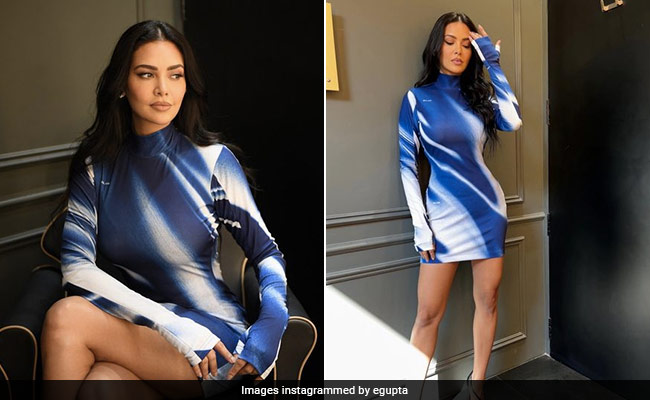 We Want Our Weekday Blues To Look Like Esha Gupta's Chic Bodycon Dress