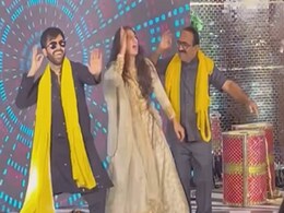 बहू ने पति और ससुर के साथ मिलकर 'कजरारे' गाने पर लगाए जबरदस्त ठुमके, देखते रह गए मेहमान बहू ने पति और ससुर के साथ मिलकर 'कजरारे' गाने पर लगाए जबरदस्त ठुमके, देखते रह गए मेहमान