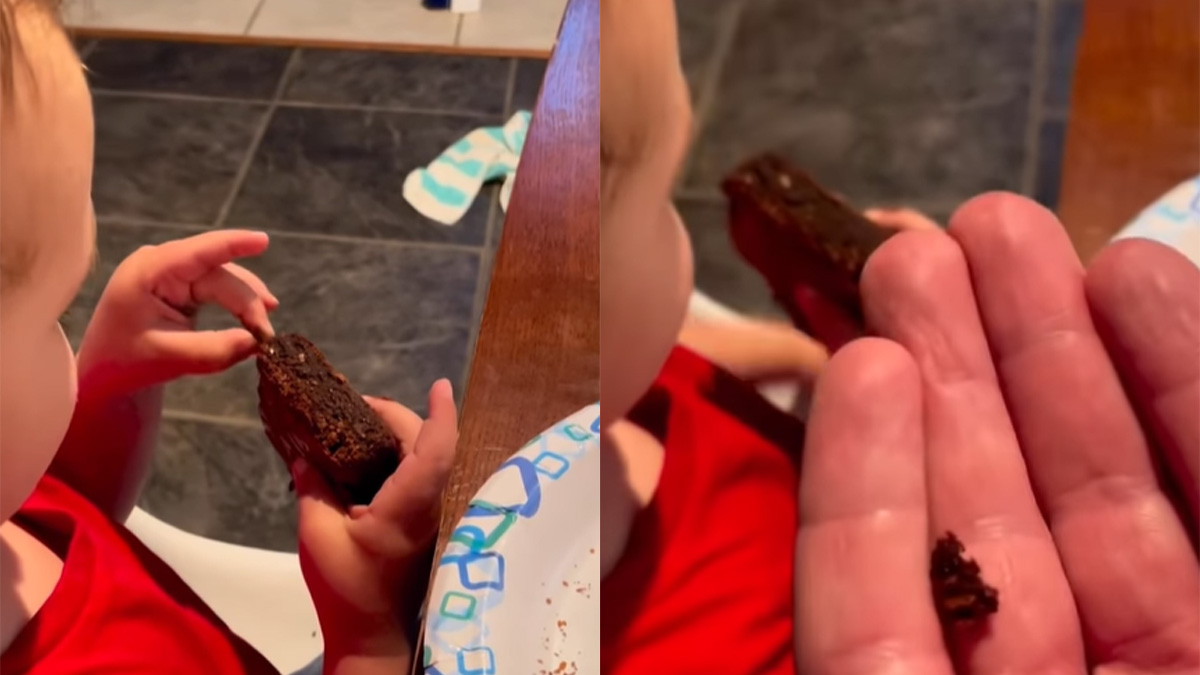 Viral Video: अपनी ब्राउनी शेयर करने के मूड में नही ये बच्चा, इंटरनेट पर वायरल हुआ क्यूटनेस से भरा ये वीडियो