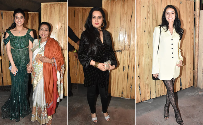 At Asha Bhosle's Granddaughter Zanai's Birthday Bash, Shraddha Kapoor, Padmini Kolhapure And Others