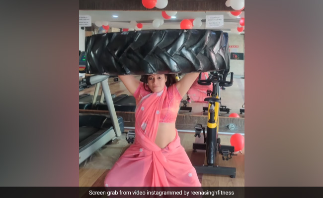 Viral Video Of Woman Working Out At Gym In Saree Leaves Internet Divided