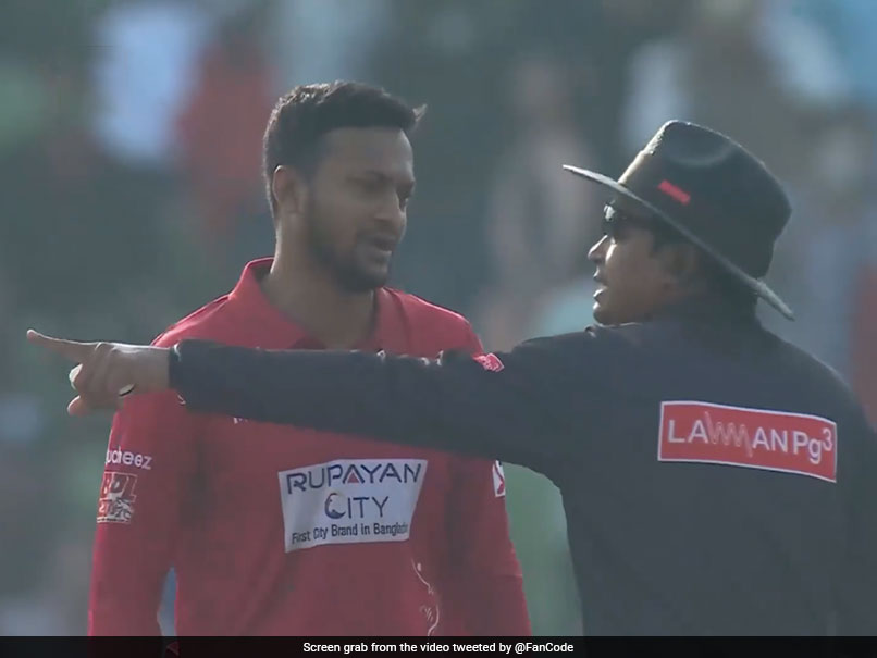 Watch: Shakib Al Hasan Confronts Umpire Again In Another Drama-Filled Bangladesh Premier League Match