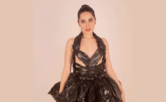 Uorfi Javed "Could Literally" Wear This DIY Garbage Bag Dress On A Red Carpet
