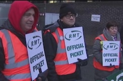 Rail Workers On Strike In UK, Services Disrupted Rail Workers On Strike In UK, Services Disrupted