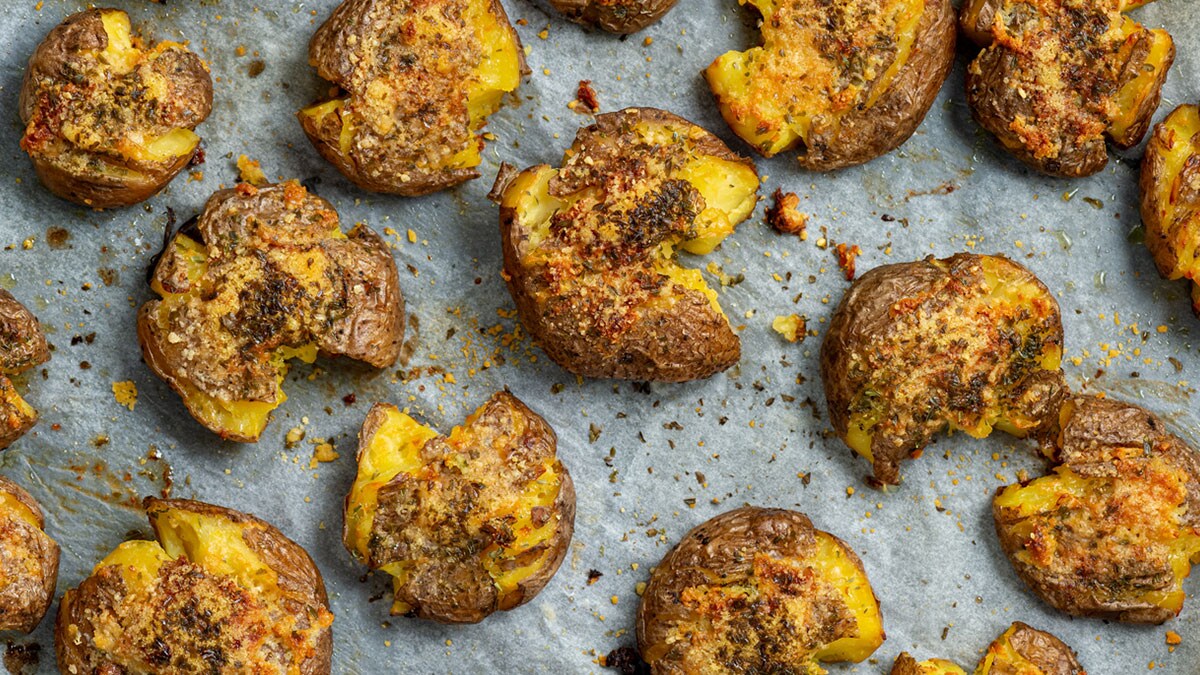 Smashed Potatoes Know All About Smashed Potatoes at NDTV Food