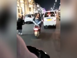 UP Man Detained For Obscenity After Video With Girl On Scooter Goes Viral UP Man Detained For Obscenity After Video With Girl On Scooter Goes Viral