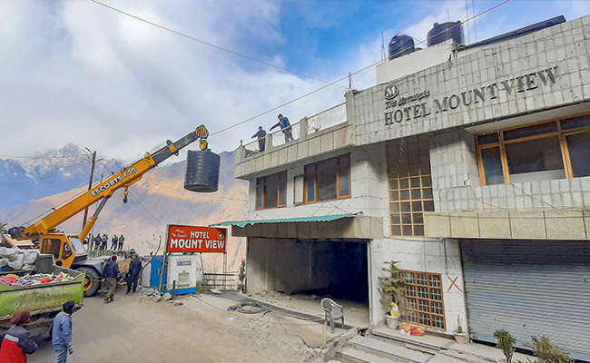 Demolition Of Unsafe Buildings Resumes In 'Sinking' Joshimath