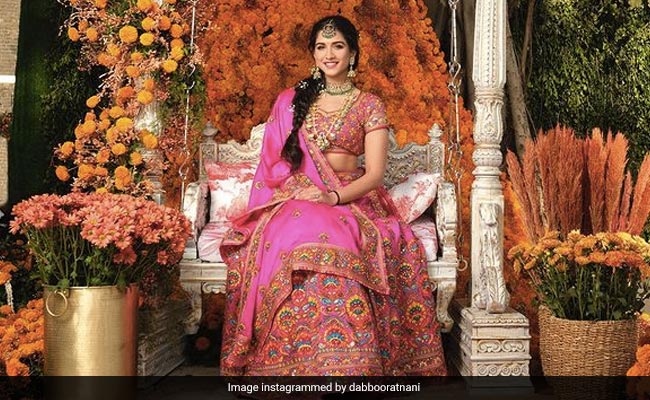 Radhika Merchant Poses In Pink At Mehendi Ceremony