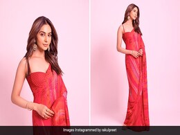 Rakul Preet Singh Is All About The Springtime Cheer In A Breezy Red <i>Saree</i> Rakul Preet Singh Is All About The Springtime Cheer In A Breezy Red <i>Saree</i>