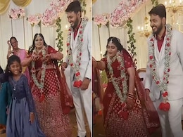 VIDEO: जयमाला होते ही स्टेज पर ठुमके लगाने लगी दुल्हन, दूल्हे के उड़े होश, लोग बोले- थम जाओ दीदी! VIDEO: जयमाला होते ही स्टेज पर ठुमके लगाने लगी दुल्हन, दूल्हे के उड़े होश, लोग बोले- थम जाओ दीदी!