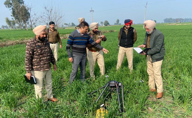 6-Wing Drone Shot Down In Punjab Near Pak Border, 5 Kg Heroin Seized