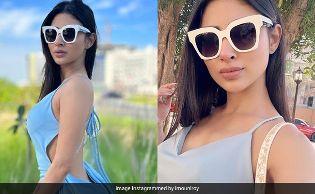 Mouni Roy's Monday Blues Are Matched With The Sky And Her Backless Dress