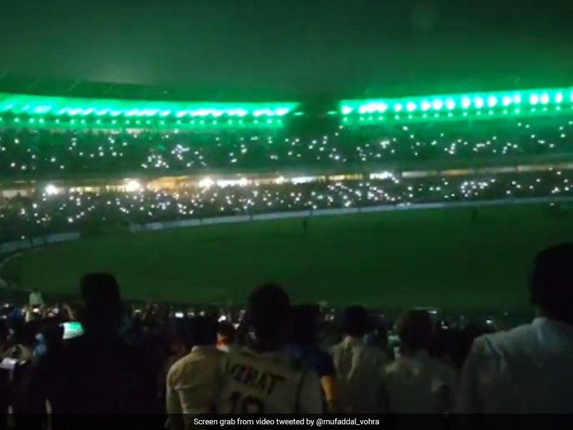 Watch: Crowd Sings 'Vande Mataram' Amid Laser Show In Raipur Stadium
