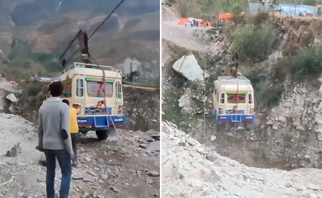 नेपाल में बिना पुल के ऐसे सड़क पार होती हैं गाड़ियां! Video देख अटक जाएगी आपकी सांसें