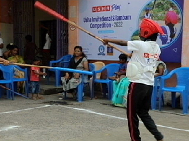 USHA Play Hosts Silambam Championship In Puducherrys Nonankuppam