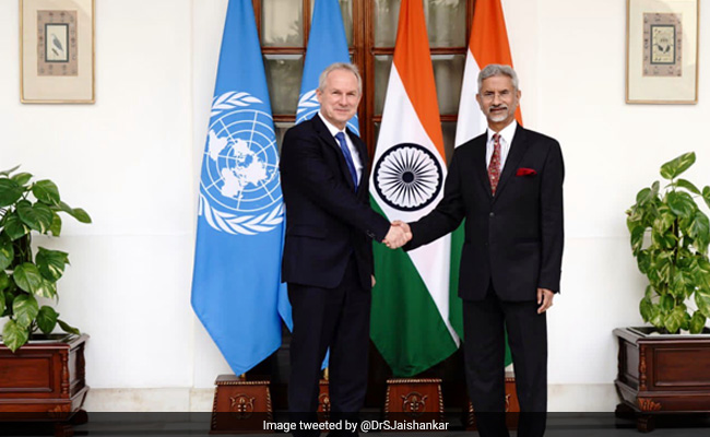 UN General Assembly President Hails India's Calls For Peace In Ukraine
