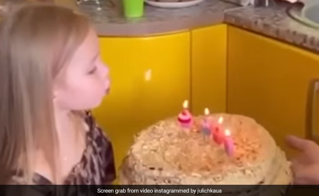 Video: Ukrainian Family Celebrating Child's Birthday Before Apartment Wrecked By Russian Missile Strike