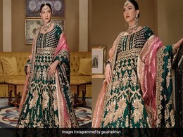 Gauahar Khan's Green And Gold <i>Anarkali</i> Is Nothing Less Than Royalty Gauahar Khan's Green And Gold <i>Anarkali</i> Is Nothing Less Than Royalty