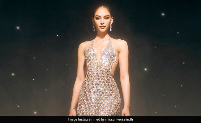 Miss Universe Thailand Anna Sueangam-Iam Shimmers in Dress Made of Used Soda Can Pull Tabs