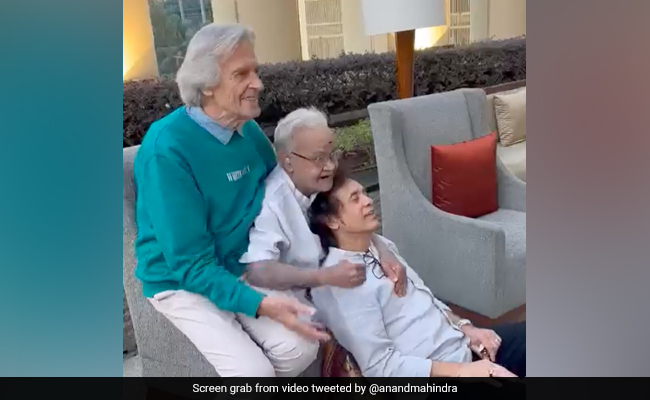Anand Mahindra Shares Video Of John MacLaughlin, Zakir Hussain And Vikku Vinayakram's "Amazing" Impromptu Vocal Jam