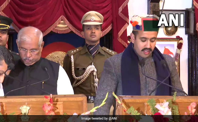 Congress's Virbhadra Singh's Son Now Minister As Himachal Cabinet Expands Congress's Virbhadra Singh's Son Now Minister As Himachal Cabinet Expands