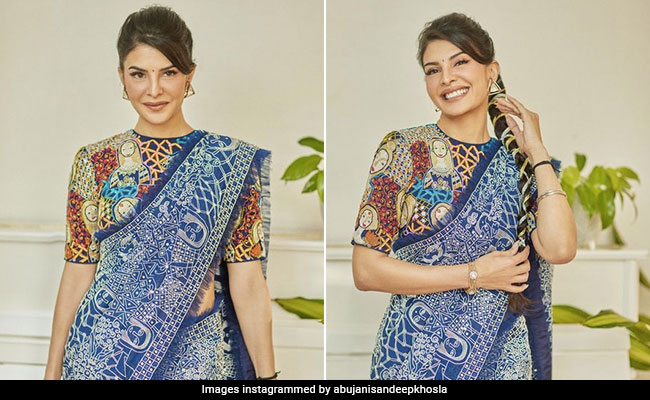 Jacqueline Fernandez Is Truly A Pure Work Of Art In A Colourful <i>Saree</i>