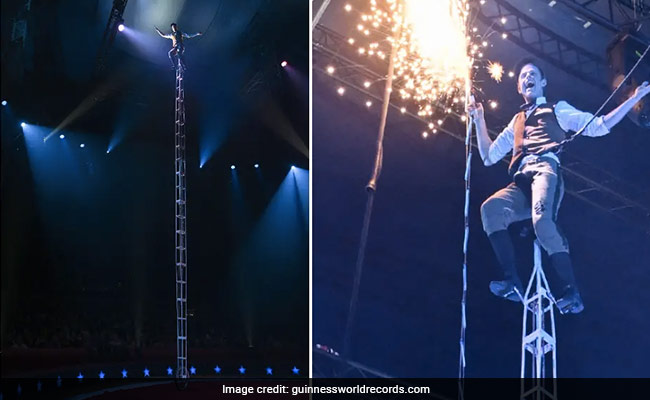 US Man Breaks Tallest Unicycle Record A Year After Serious Accident