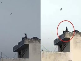 छत पर खड़े होकर फर्राटे से पतंग उड़ाता दिखा बंदर, देखें मजेदार Video छत पर खड़े होकर फर्राटे से पतंग उड़ाता दिखा बंदर, देखें मजेदार Video