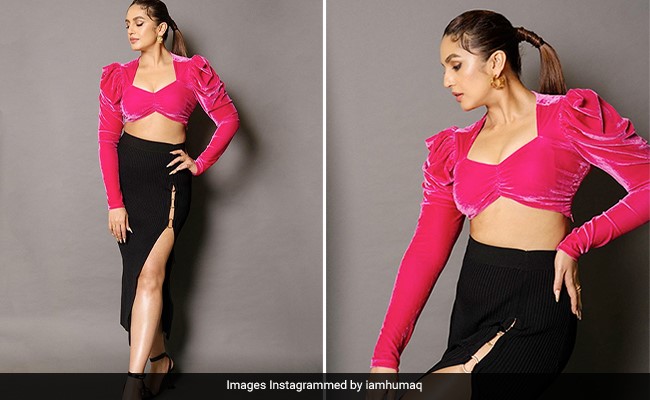 Black-Pink In Our Area Has To Be Huma Qureshi In A Chic Colourblock Outfit