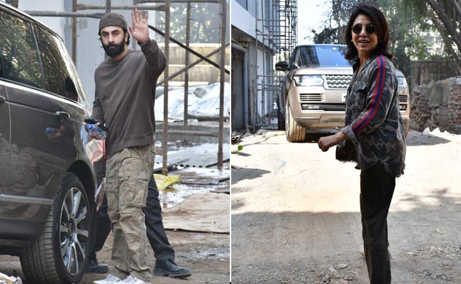 Pics: Ranbir And Neetu Kapoor Visit Their New House To Check Progress
