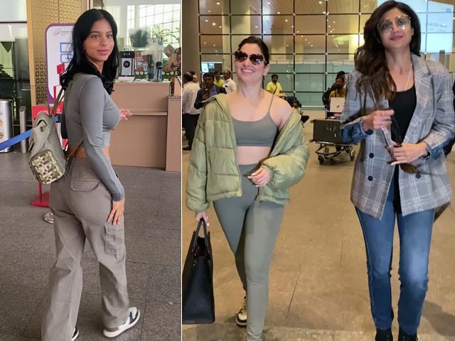 A Chatty Airport Session With Tamannaah-Shilpa Shetty, Suhana Khan