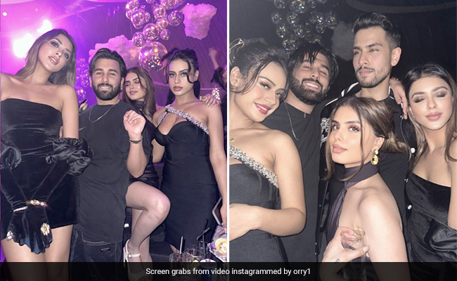 Nysa Devgan's Embellished Black Dress Makes A Fabulous Festive Start To 2023