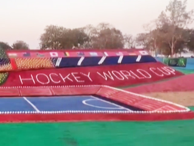 Sudarsan Pattnaik's Sand Installation As Hockey World Cup Begins Tonight