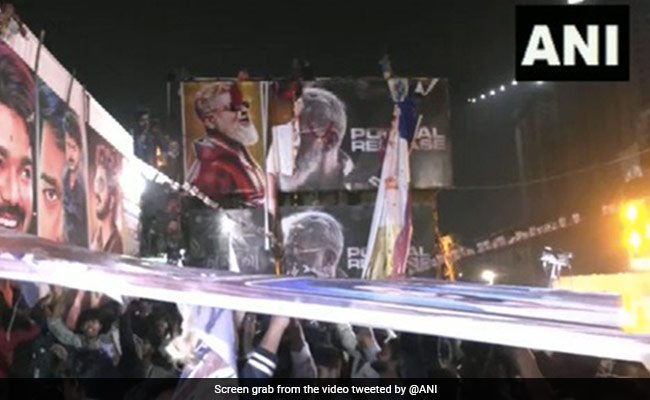 Fans Of Actors Ajith Kumar, Thalapathy Vijay Clash In Chennai