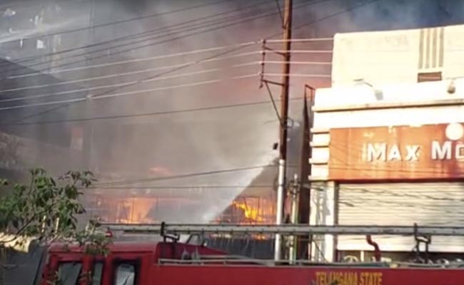 4 Rescued From Massive Fire In Building In Telangana's Secunderabad